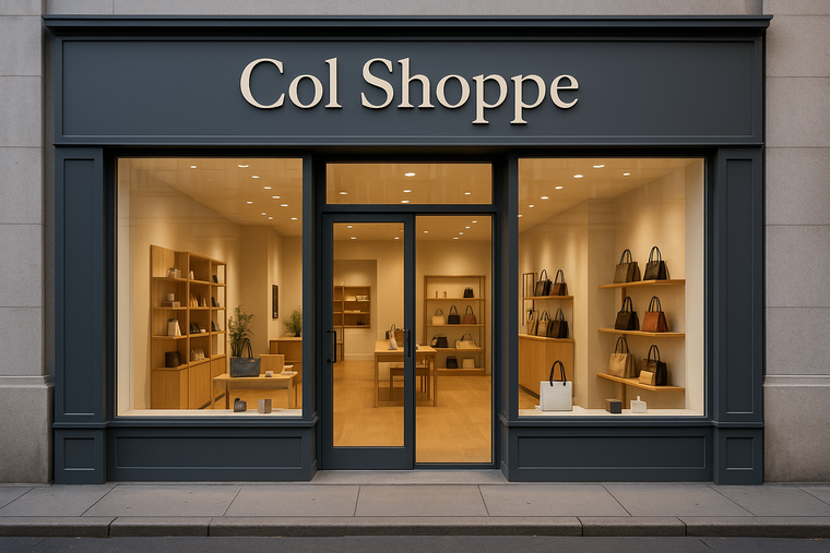 Fachada de loja como o Nome - Col Shoppe